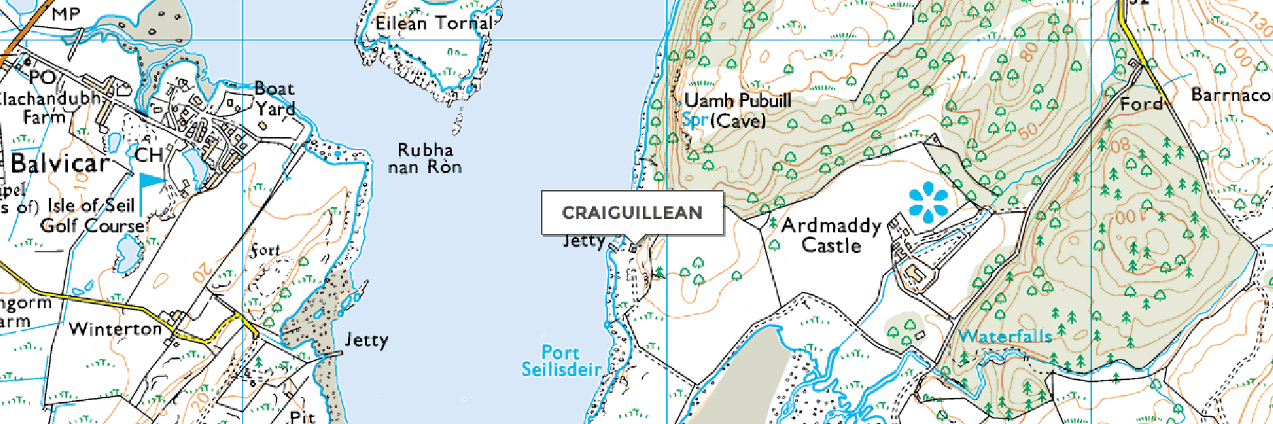 Craiguillean Map